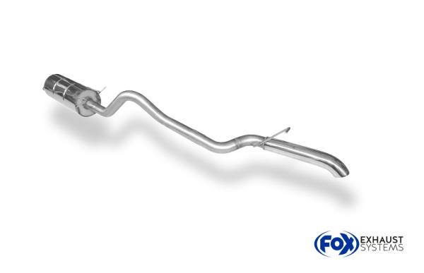 Endschalldämpfer Dieseloptik - 1x76 Typ 28 passend für: Ford Ranger 2011- 08/2015